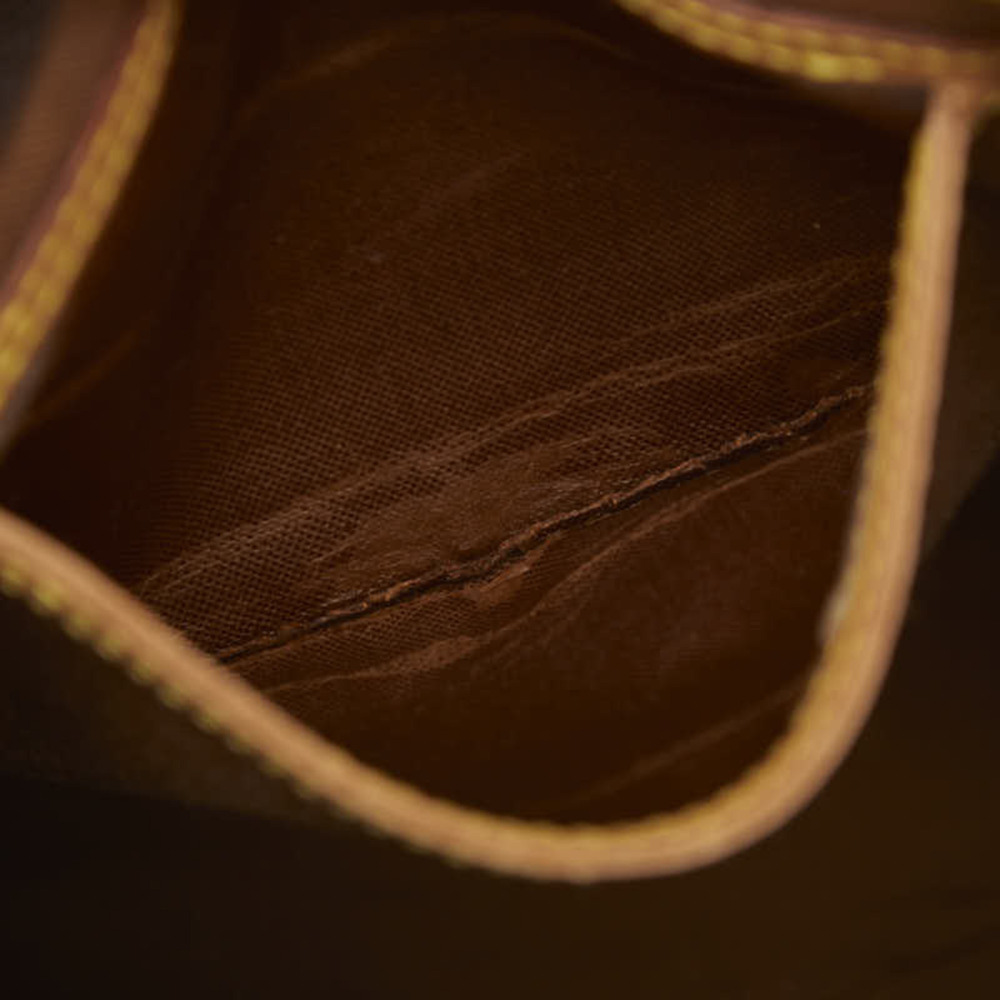 LOUIS VUITTON Authentic Brown Monogram Leather Speedy 35 Boston Bag - Picture 10 of 12